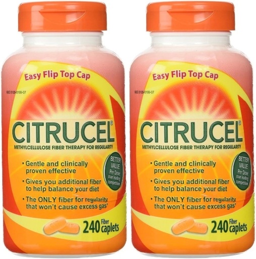 [BRSWGYIRPN7QGC3P] Terapi Fiber Citrucel, Caplets 240 Fiber (2 Pack)