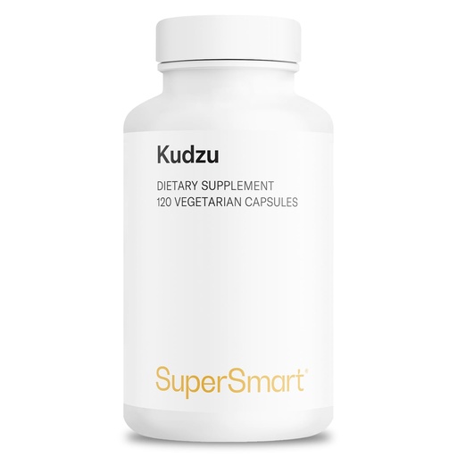 [BRSWIHQZBEDAG23O] Supersmart - Kudzu Extract 500 mg Full Spectrum - Powerful Herbal Extract Antioxidant | Non-GMO & Gluten Free - 120 Vegetarian Capsules