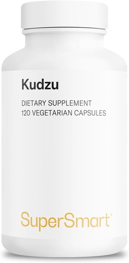 [BRSWIHQZBEDAG23O] Supersmart - Kudzu Extract 500 mg Full Spectrum - Powerful Herbal Extract Antioxidant | Non-GMO & Gluten Free - 120 Vegetarian Capsules
