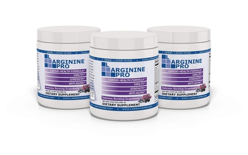 [BRSWIFTQO4BBAYA7] L-ARGININE PRO | 5,500mg L-Arginine Plus L-Citrulline 1,100mg Grape Powder Drink Mix Supplement for Increased Nitric Oxide Production