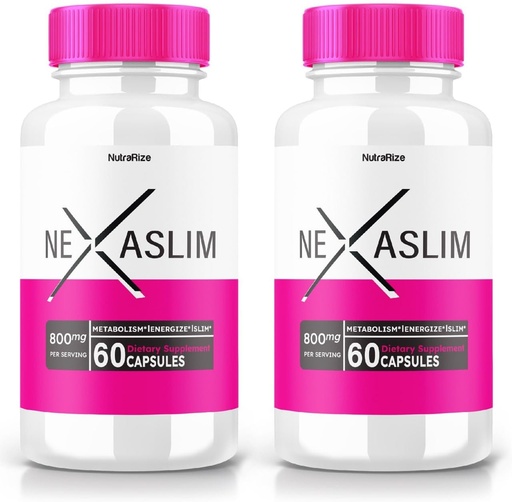 [BRSROBQ2C4AW2CI3] (2 Pack) Nexaslim כמוסות, Nexaslim Metabolism Booster Formula, Dietary Supplement for Advanced Weight Loss, Power All-Natural Pills for Targeting Belly Fat, Nexa Slim Review (120 קפסולות)