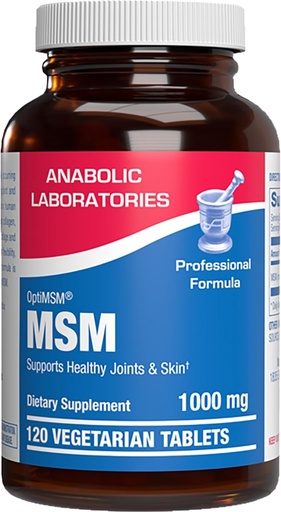 [BRSWIYY6CYFWAE3E] Methylsulfonylmethane MSM Supplement 1000mg - High Strength Soft Tissue & Joint Support Supplement with MSM from OptiMSM - Vegetarian Non-GMO & Made in the USA in cGMP Facilities - 60 Servings