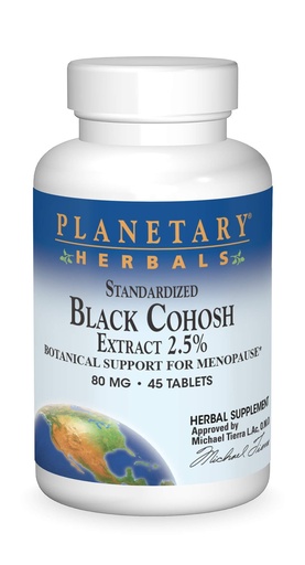 [BRSWIYQZAR6REHY5] Planetary Herbals Standardized Black Cohosh Extract 2.5 Tablets, 45 Count