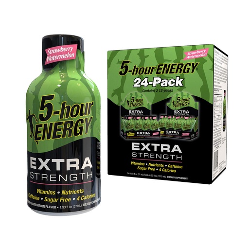 [BRSWYBD3OB5GMH34] Nill 5-Hour Energy Shot, Extra Strength, Strawberry Watermelon (1.93 oz, 24 pk.)