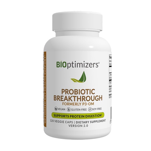 [BRSWGAYHCB7G23TO] BIOptimizers Probiotic Breakthrough – Lactobacillus Plantarum OM Probiotics & Prebiotics Health Supplement for Gut, Digestive & Immune Support Probiotics for Women Men Elderly– 120 Vegan Capsules