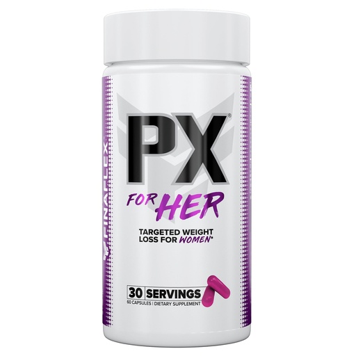 [BRSROEAYCEGQ4G3X] FINAFLEX PX for HER - 60 Capsules - Improves Thermogenic Metabolism with Caffeine, Ashwagandha & DIM - 30 Servings