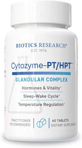 [BRSWIEI6DMDACA3I] Biotics Research Cytozyme PT HPT Lamb Pituitary/Hypothalamus Complex, Supports Function of The Pituitary Gland and Hypothalamus, Adrenal Health, Brain Boost 60 Tablets