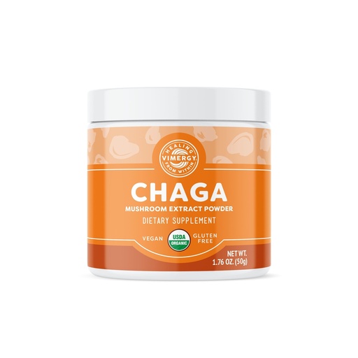 [BRSWIEIDOIIRMEQZ] Vimergy Chaga Powder – Superfood Cellular Support* – Benefits Cardiovascular Health* – USDA Certified Organic, Vegan, Gluten-Free – 33 Servings