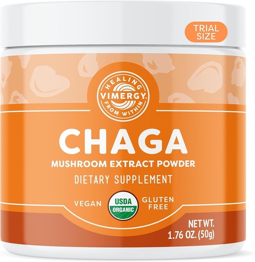 [BRSWIEIDOIIRMEQZ] Vimergy Chaga Powder - Superfood Cellular Support * - Benefits Cardival Health * - USDA Certified Organic, Vegan, gluten- Free - 33 Servings