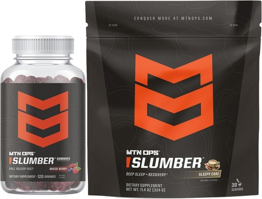 [BRSRAGL6DEJWODTA] MTN OPS Slumber Gummies + Slumber Sleepy Chai Bundle