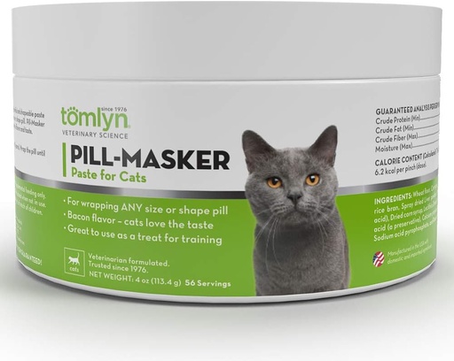 [BRSWIGYDAB5AGELC] Tomlyn Pill-Masker Bacon-Flavored Paste for Cats, 4oz