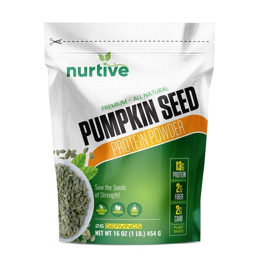 [BRSROCA7BVYQMCI6] Pumpkin Seed Protein Powder - Packed with Essential Nutrients, Fiber & Amino Acid - Plant Based, Gluten Free, Non- GMO- Ideal for Smoothies, Baking, and Cooking - 26 Servings (16 oz / 454g)