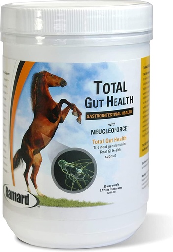 [BRSWIYINCIHRYCTE] Ramard Total Gut Health Equine Digestive Support - Equine Gut Health Supplement Probiotics for Horses, Healthy Gut Vitamins, Gastric Relief, Optimum Digestive Health for Horses 1.12lb, 30-Day Supply