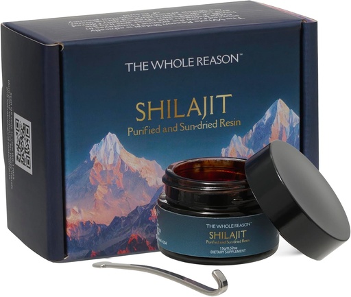 [BRSRAZQFAAMBO3Y2] 纯正的喜马拉雅Shilajit Resin -- -- 配有跟踪矿物的Shilajit高级金品级补编,供男女使用,天然富尔维酸用于能源、生命力和豁免,15g在美国制造