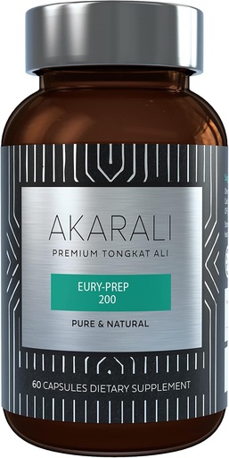 [BRSRMZL3O4PB4DI3] AKARALI Pure Tongkat Ali Longjack 200:1 Highly Concentrated 1.5% Eurycomanone US Patented Physta® Freeze-Dried Erauzketa Teknologia Indarra, Energia eta Errendimendua onartzen ditu (60 Count)