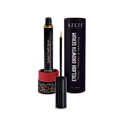 [BRSROZIKCVYQODYZ] Azeze Eyelash Growth Serum - Oil-Free Lash Serum for Eyelash Growth and Thickness in 6 weeks, Compatible with Lash Extensions