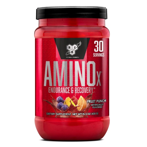 [BRSWIZ34AEIBCG3Y] BSN Amino X Muscle Recovery & Endurance Powder, BCAAs, 10 Grams of Amino Acids, Keto Friendly, Caffeine-Free, Support Endurance, Zero Sugar, Fruit Punch, 30 servings, 15.34 Ounce (Packaging May Vary)