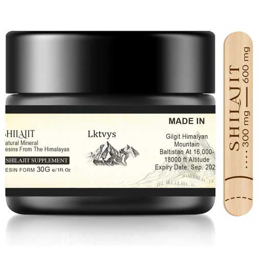[BRSRAYL6DIJWOD3U] Himalayan Shilajit 30 g – 500 mg Per Serving, Shilajit Supplement, Shilajit Resin Enriched with Over 85 Essential Micronutrients, Supports Energy & Vitality, Pure Shilajit for Men and Women