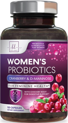 [BRSROBIDCN7AYC3V] Probiotics for Women - Prebiotic and Probiotic Blend 60 Billion CFU Per Serving - 16 Strain Women's Probiotic for pH Balance & Vaginal Support - Digestive & Immune Support, Bottled USA - 120 Capsules