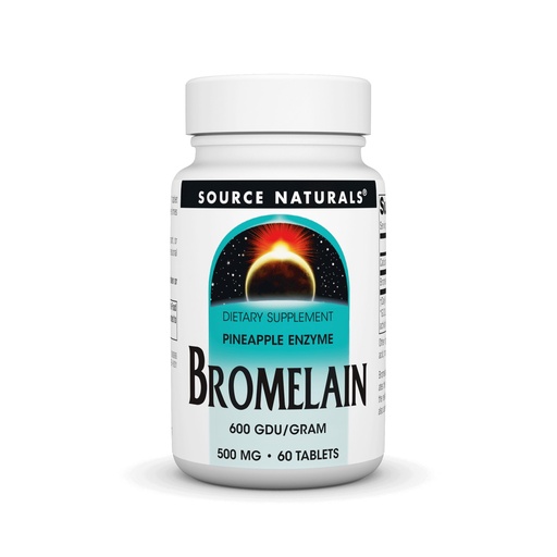 [BRSWIZAKOICB6YL4] Source Naturals Bromelain 500mg Proteolytic Enzyme Supplement - 60 Tablets