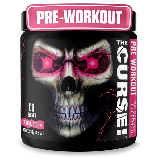 [BRSWI2YGBFYQCCTO] JNX SPORTS The Curse! Tropical Storm Pre Workout Powder with Creatine – Extreme Energy Preworkout for Men & Women – 50 Servings – L Citrulline, Beta Alanine & Caffeine for Pump, Strength & Focus