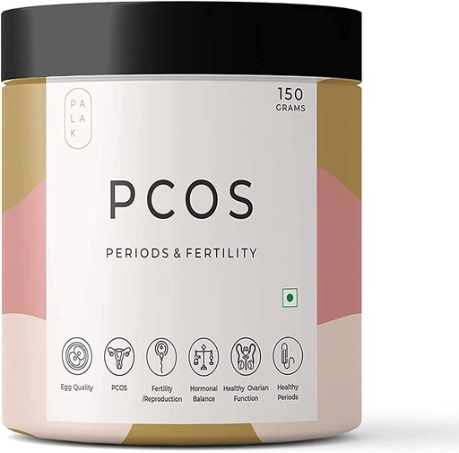 [BRSW2BQZBAFGGG3G] Palak Noter: PCOS / PCOD med Myo-Inositol, D Chiro Inositol, L Arginin, L Methyl Folate / 150 Grams