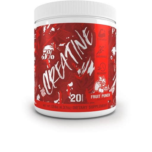 [BRSRAZT4AQMAKHLF] 5% Nutrition Code Red Micronized Creatine | Monohydrate Powder Blend | Flavored Creatine for Power, Strength Endurance, Cellular Energy & Cognitive Health (Fruit Punch)