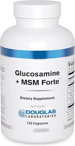 [BRSWIY34A4BBECTE] Douglas Laboratories Glucosamine + MSM Forte | Nutritional Formulation to Support Maintainance and Health of Aging Joints | 120 Capsules
