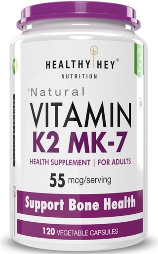 [BRSRA2Q5BMHBE3DX] Generic ATS Vitamin K2 | 100% Vegetarian Vitamin K2 Benefits in Bone Health - 55mcg - 120 Vitamin K27 Capsules