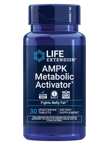 [BRSWGZYEOAPQGETO] Life Extension AMPK Metabolic Activator*, Hesperidin, G. pentaphyllum, Fight unwanted Belly Fat, Target Overall Fat, Gluten-Free, Vegetarian, 1-Daily, Non-GMO, 30 Tablets