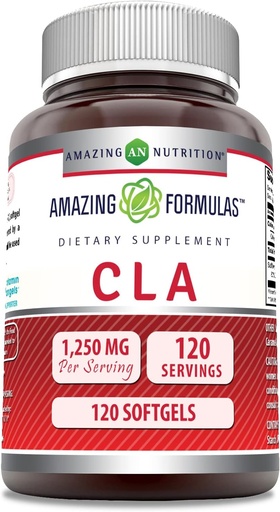[BRSRM2YBC4MBG3DZ] Amazing Formulas CLA (Conjugated Linoleic Acid) 1250 Mg 