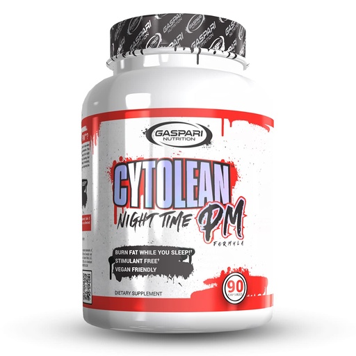 [BRSW2HDQCUORQYLD] Gaspari Nutrition Cytolean PM: Nighttime Fat Burner with Melatonin Sleep Support, Stress Reduction, Stimulant Free, Vegan Friendly (90 Capsules)