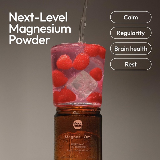 [BRSWGCYKCBYWOHI6] Moon Juice Magnesi-Om Magnezij v prahu dodatek - Chelllated Magnezij Complex + L-Theanine mešanica za počitek, sprostitev in rednost - Vegan, Non-GMO & No Sugar, Berry, 4 oz, 30 Sevings