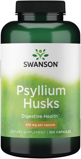 [BRSWIYYMOYCA4FI7] Swanson Psyllium Husks 610 מיליגרם 100 קפסולות