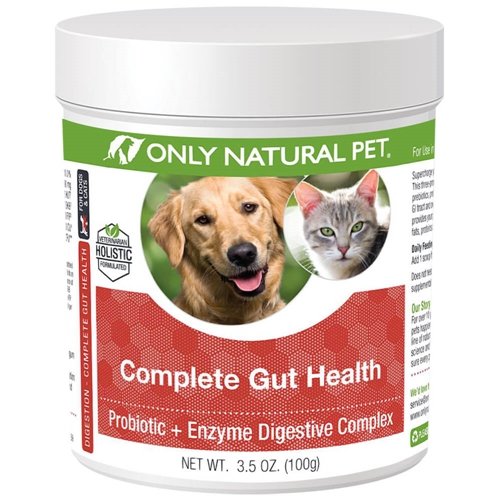 [BRSWKFIFBMAA4DL6] Only Natural Pet Complete Gut Health Complex - Probiotics & Digestive Enzyme Supplement for Dogs & Cats - Promotes Healthy Digestion, Immune System, Nutrient Absorption - Made in USA -3.5oz Powder