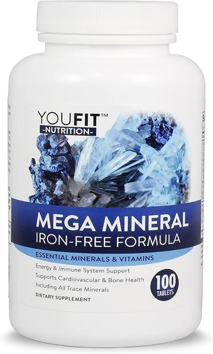 [BRSWKH3ZBN7R2CLV] Mega Mines Apix suplementaris per Youfit Nutrition All 72 Trace Mines AMPIL Allows i Imune health support al Iron Free 192 All in One level 1000mg Calci 500mgnes Magi