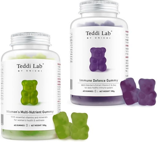 [BRSRAYI3CAMGMC3P] Unichi Women’s Multi-Nutrient Gummy and Elderberry Immune Gummy