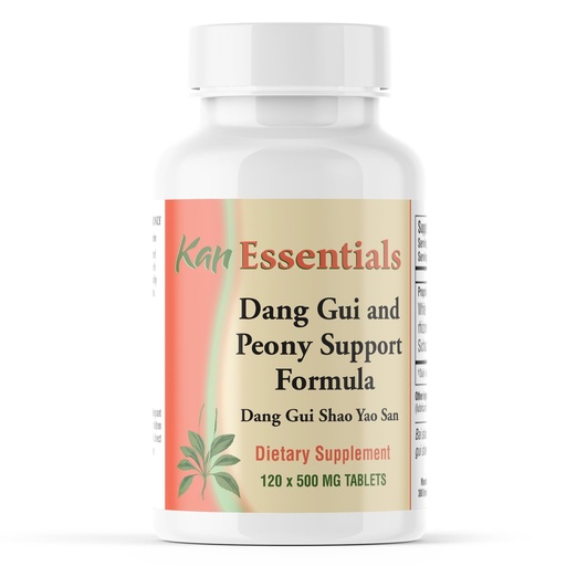 [BRSWIHANB4HBAETC] Kan Herb Essentials Dang Gui and Peony Support – Traditional Chinese Herbal Blend for Dogs and Cats to Support Skin Health, Digestion, Mood, and Fluid Balance, Herbal Supplement for Pets, 120 Tablets