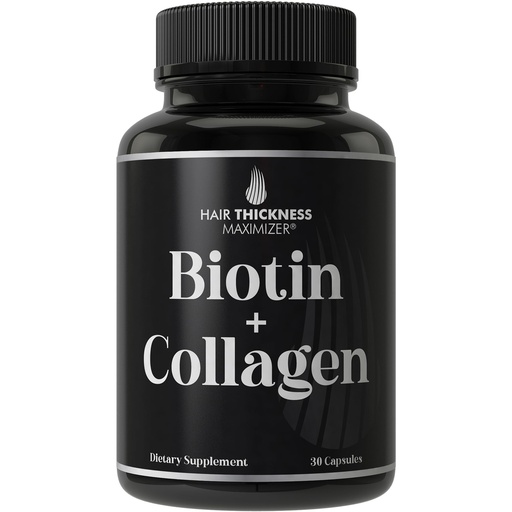 [BRSWYBL3AENGA2TZ] Biotin and Collagen Supplement – 10,000mcg Biotin + Bovine Collagen for Thinning & Brittle Hair. Advanced 2-in-1 Vitamin Complex. Supports Thicker, Healthier Hair Growth for Women, Men