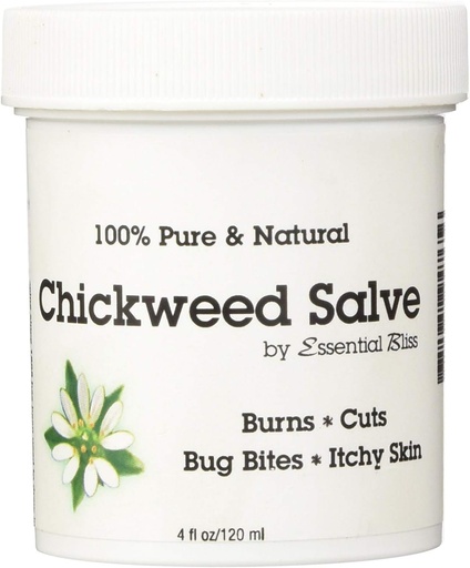 [BRSWIBT3OAGAIDIV] Chickweed Salve 4OZ * 100% Pure * Toate organice naturale fără aditivi * Soothing Anti Itch Cream * Provoacă ajutor de la piele uscată