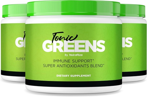 [BRSRA2YQBYNWO235] NutraRize (Pack of 3 Tonic Greens, All-Natural Supplement in a Jar for Immune Support, Delicious Way to Detox The Body, Powder for Health and Wellness Reviews (90 Servings)