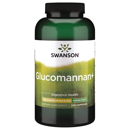 [BRSWGFACAEMQMCI4] Swanson Glucomannan+ 300 Capsules