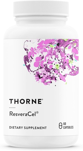 [BRSW2ZITOZ5GY3TF] THORNE - ResveraCel - Nikotinamid Riboside med Quercetin Phytosome & Resveratrol - Stöd hälsosam åldrande, metylering, cellulär energiproduktion och metabolism * - 30 portioner