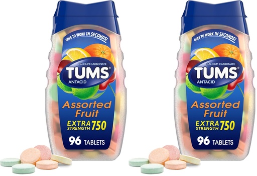 [BRSRAY35DNYWEYDP] TUMS Tablets, 96 Count (Pack of 2)