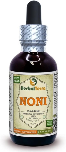 [BRSWGEAPCRYRMADG] Herbal Terra LLC Noni (Morinda Citrofol) Tincture, Organic Dried Fruits Liquid Extract 2 oz