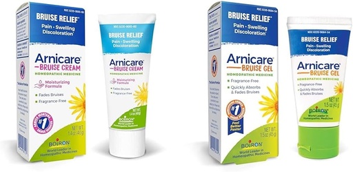 [BRSRAY33A4BGA2TZ] Boiron Arnicare Bruise Cream og Gel for smerte Relief fra blå mærker, hævelse eller misfarvning - 1,4 oz Cream & 1,5 oz Gel