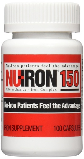 [BRSWIYQOAADAAEI7] NU-IRON 150mg 100ct Caps