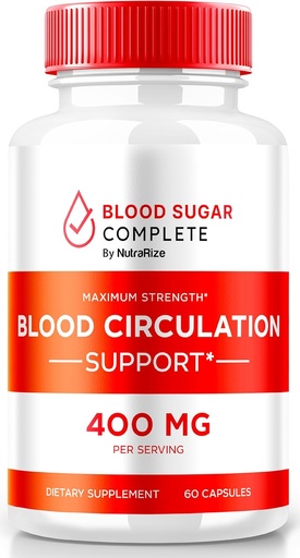 [BRSRAEA5OJYAY3DP] Blood Sugar Complete Capsules - Natural Blood Support Optimizer - Includes Vitamin C, Cinnamon Powder, Prickly Pear Extract & Turmeric Root Powder (60 Capsules)