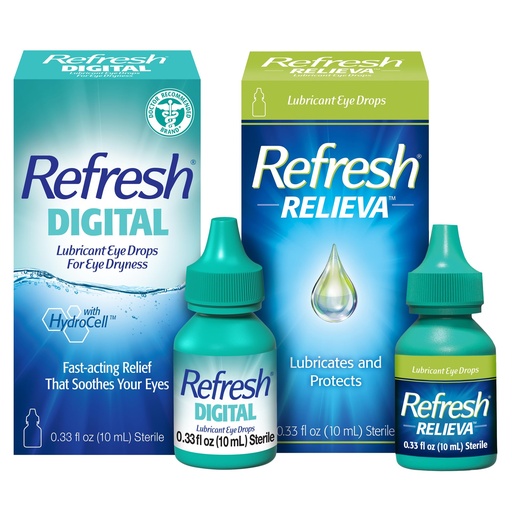 [BRSRMFQZDN5AODT5] Refresh Relieva Lubricant Eye Drops (0.33 Fl Oz) Digital Lubricant Eye Drops (0.33 Fl Oz)