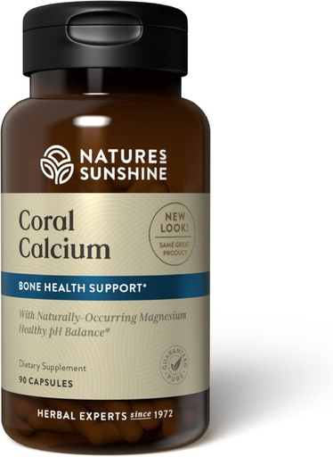 [BRSWIYQZBEFGEYLG] Nature's Sunshine Coral Calcium Capsules 90 Capsules